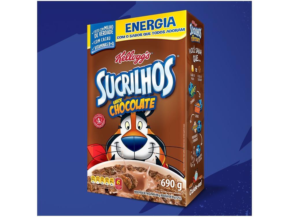 Cereal Matinal Infantil Chocolate Kelloggs Sucrilhos 690g - 3