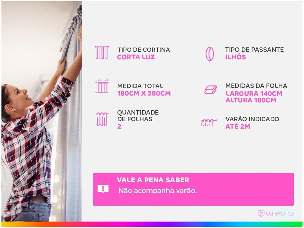 Cortina Infantil Santista Londres Maps - 1,80x2,80m - 2