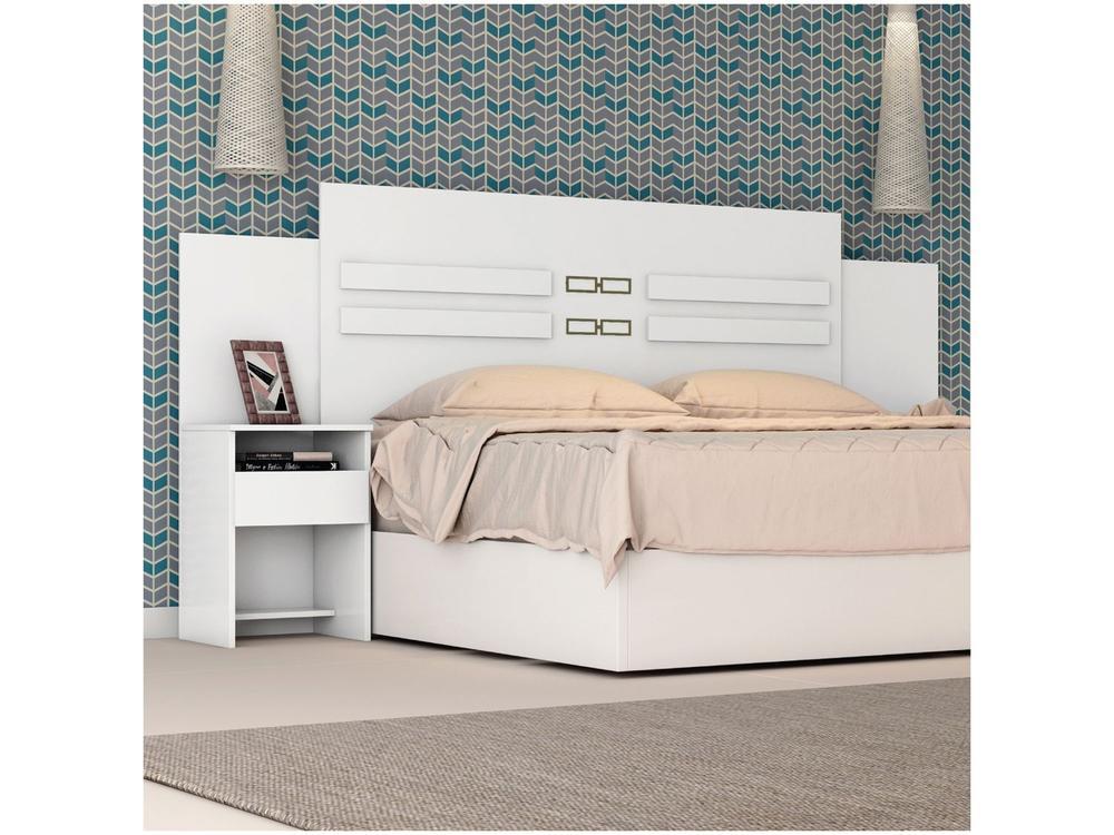 Cabeceira Casal e Queen MDP com 2 Prateleira 2 Mesas - 20