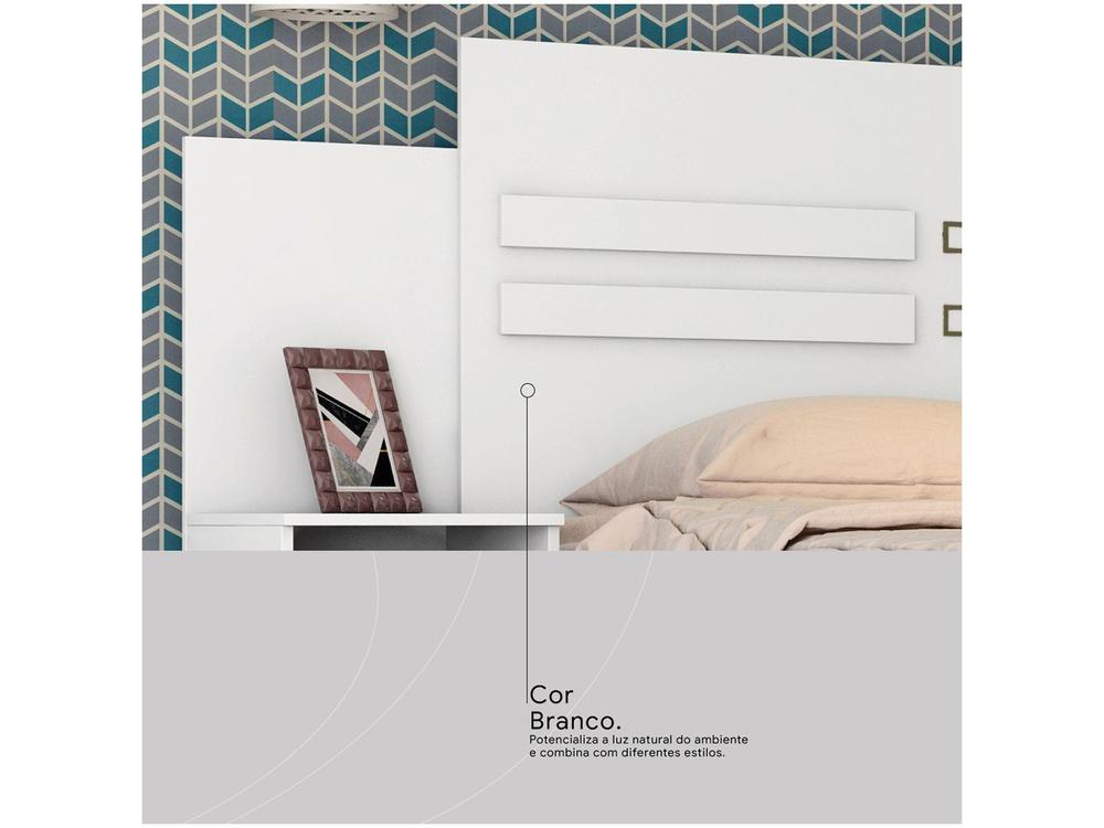 Cabeceira Casal e Queen MDP com 2 Prateleira 2 Mesas - 3