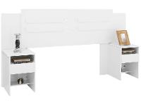 Cabeceira Casal e Queen MDP com 2 Prateleira 2 Mesas - 19