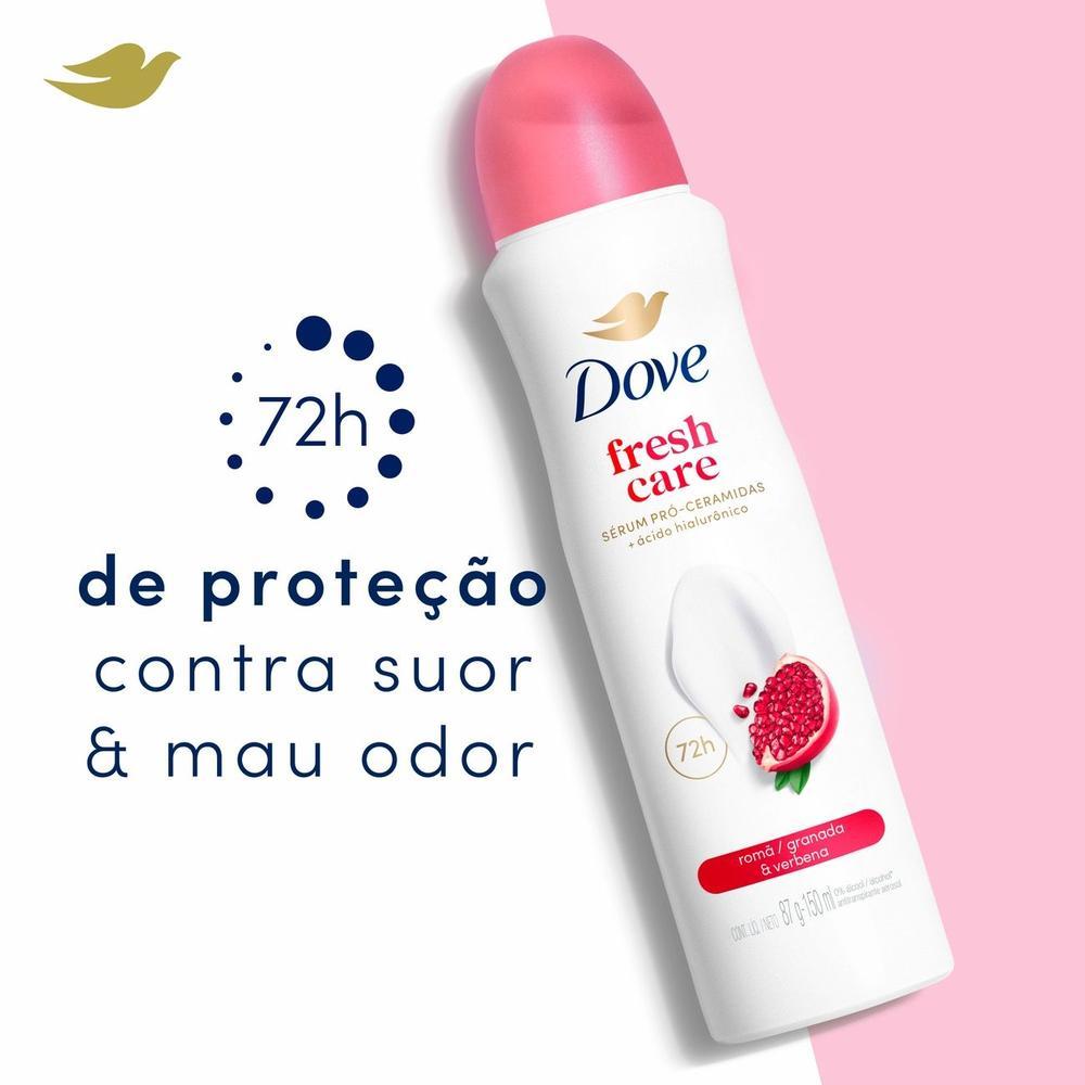Desodorante Antitranspirante Aerossol Dove Go Fresh Feminino Romã e Verbena 150ml - 6