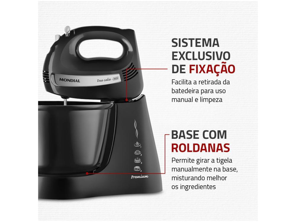 Batedeira Mondial Portátil Preta e Prata - 5