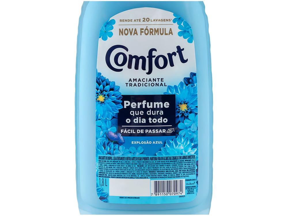 Amaciante Comfort Explosão Azul Diluído 1,8L - 6