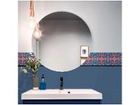 Adesivo de Azulejo Abstrato PVC Adesif N1905779