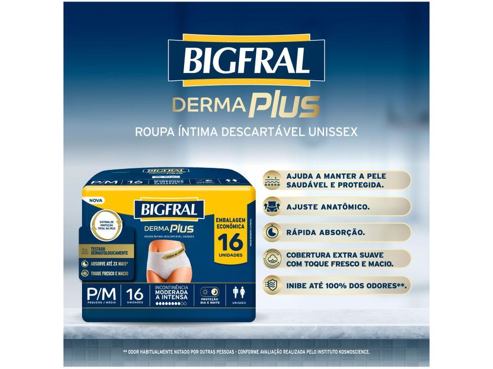 Roupa Íntima Descartável Bigfral P/M Derma Plus 16 Unidades - 10