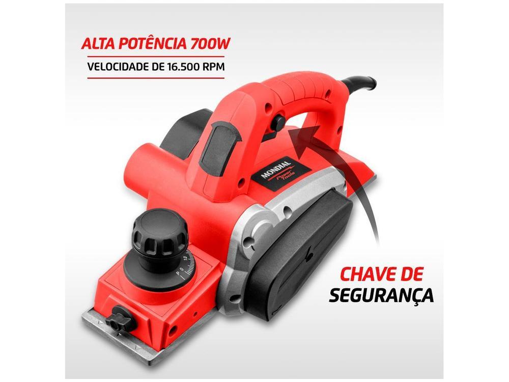 Plaina Elétrica Mondial 700W - 3