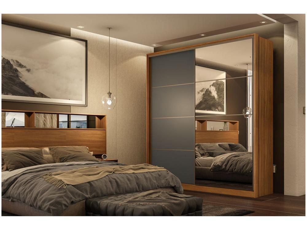 Guarda-roupa Casal 2 Portas de Correr 3 Gavetas - 5