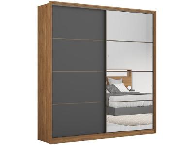 Guarda-roupa Casal 2 Portas de Correr 3 Gavetas Demóbile Belga
