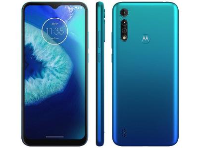 Smartphone Motorola Moto G8 Power Lite 64GB Aqua 4G Octa-Core 4GB RAM 6,5” Câm. Tripla + Selfie 8M