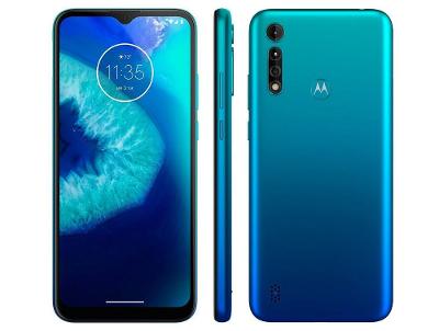 Smartphone Motorola Moto G8 Power Lite 64GB Aqua 4G Octa-Core 4GB RAM 6,5” Câm. Tripla + Selfie 8M