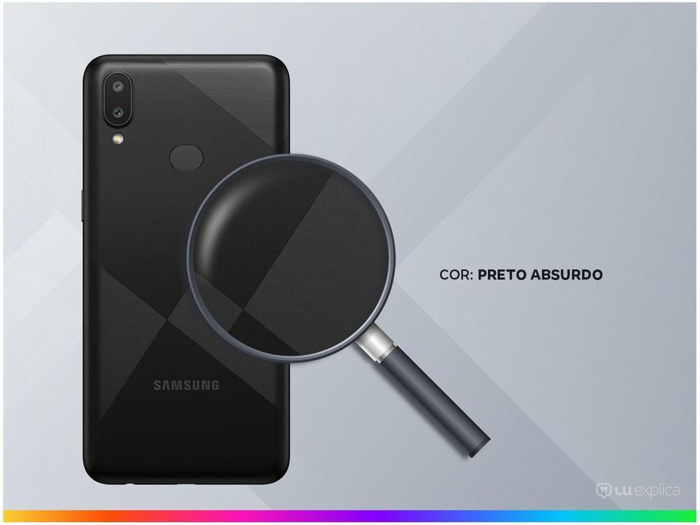 Smartphone Samsung Galaxy A10s 32GB Preto Absurdo - 4G 2GB RAM Tela 6,2” Câm. Dupla + Selfie 8MP - 3