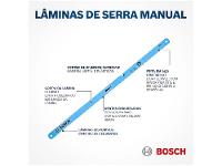 Lâmina de Serra Manual 2 Peças 12” Bosch 24D - 3
