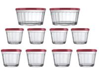 Conjunto de Tigelas de Vidro 10 Peças Copo Americano Tigela Americano - 1