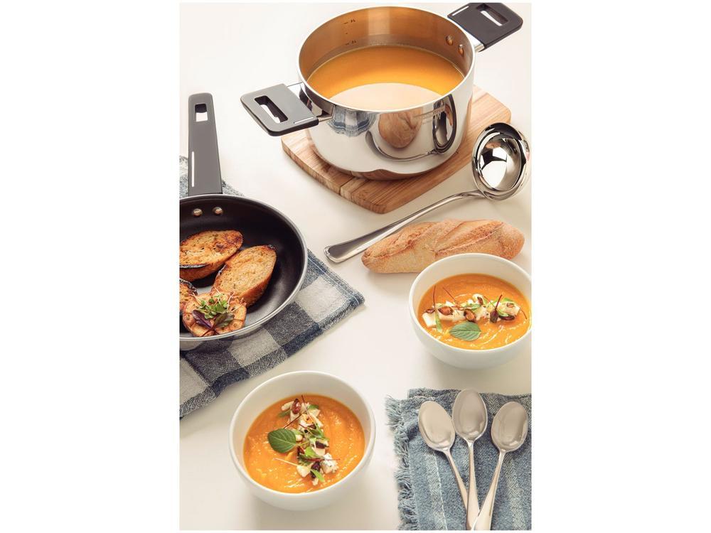 Frigideira Antiaderente Tramontina Inox Fundo Triplo Grano Baquelite 26cm - 3