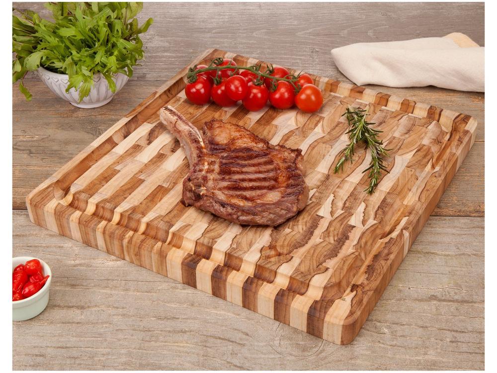 Tábua Multiuso de Madeira Quadrada - 2