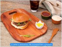 Tábua para Burguer de Madeira Retangular Tramonti - 8