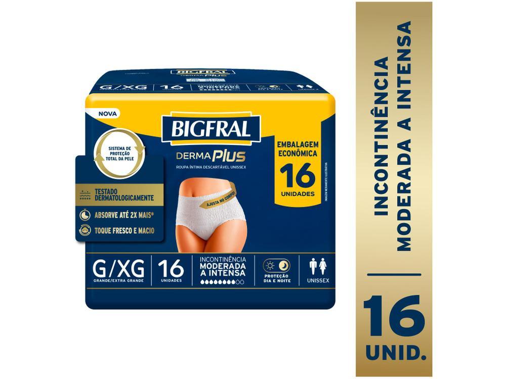 Roupa Íntima Descartável Bigfral G e XG Derma Plus 16 Unidades - 2