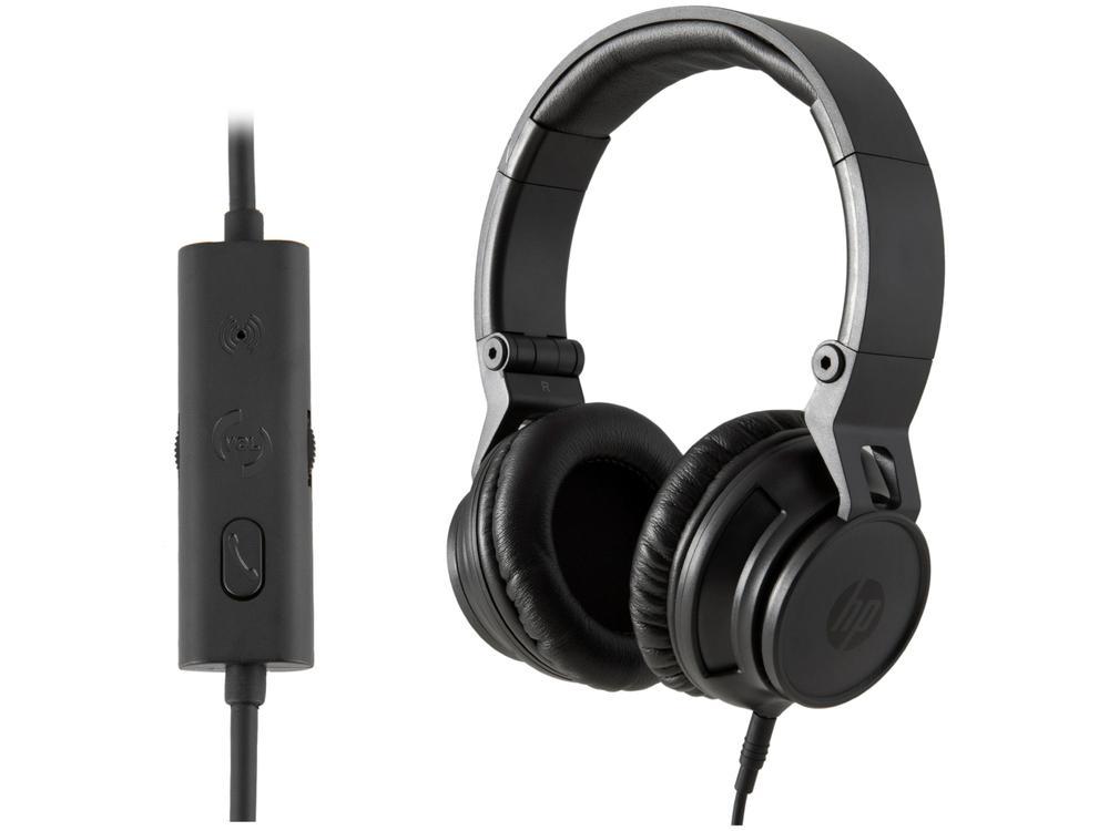 Headphone HP H3100 com Microfone Preto - 1