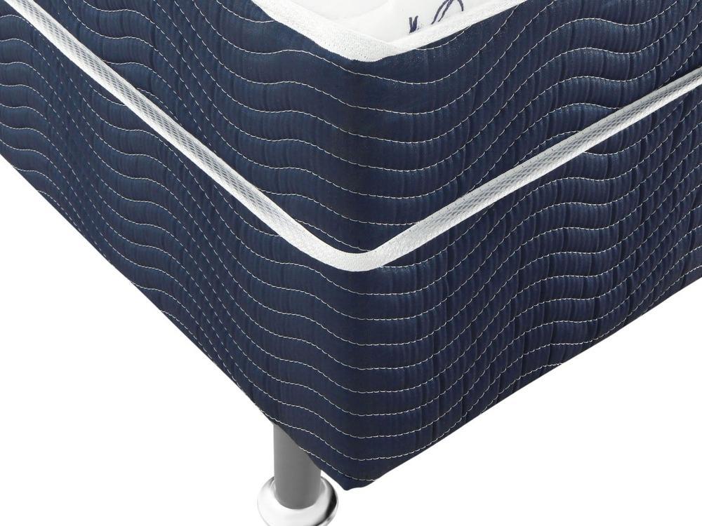 Cama Box Solteiro Ortobom Conjugado 43cm de Altura Physical Blue - 5