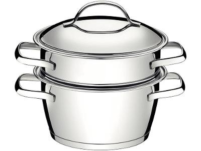 Cuscuzeira Inox Tramontina Fundo Triplo 2 Peças Allegra 65650/050