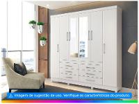 Guarda-roupa Casal com Espelho 6 Portas - 5