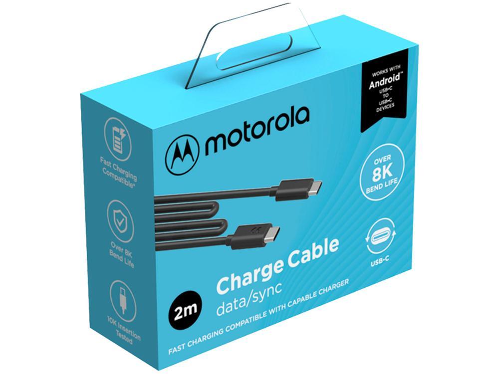 Cabo USB-C para USB-C 2m Motorola - 1