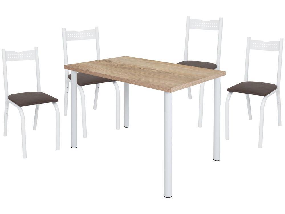 Mesa de Jantar 4 Cadeiras Retangular - 6