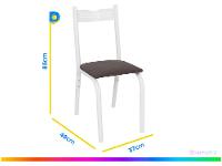 Mesa de Jantar 4 Cadeiras Retangular