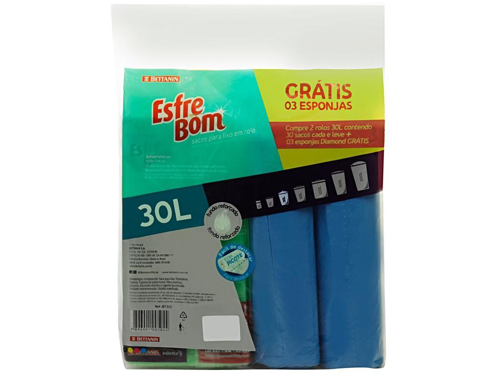 Kit Saco de Lixo com Esponja EsfreBom - 3