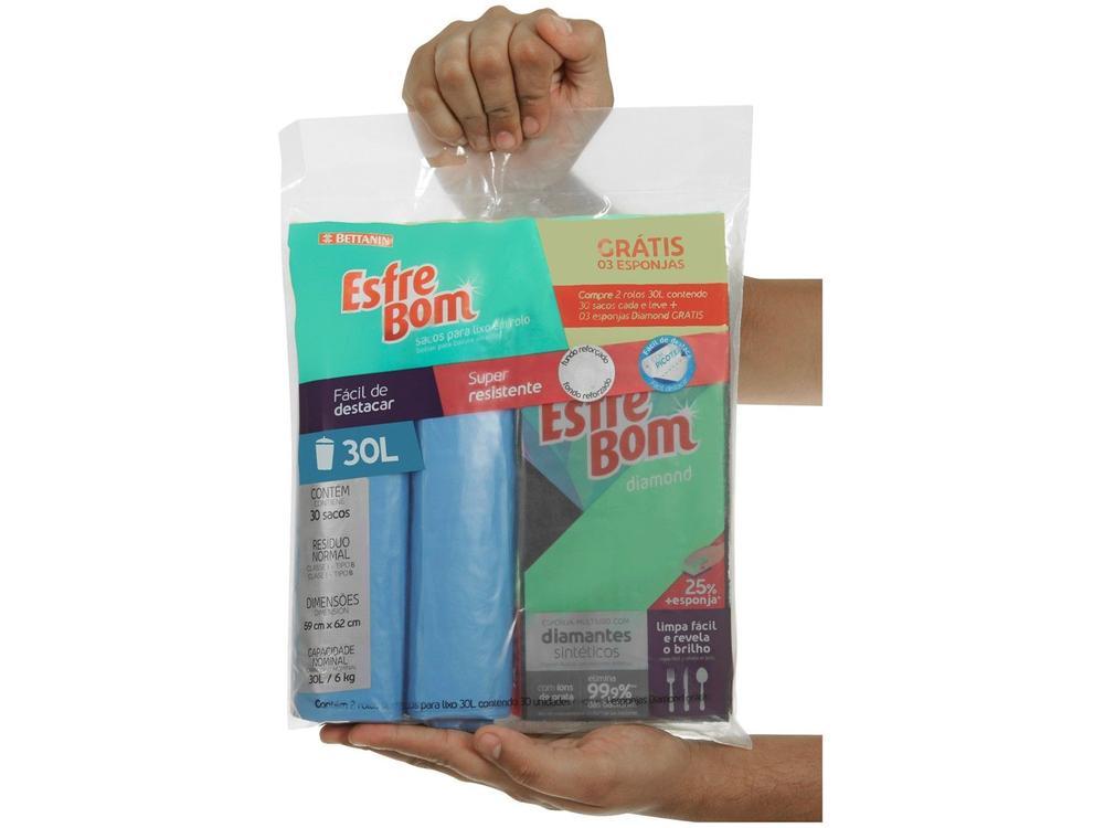 Kit Saco de Lixo com Esponja EsfreBom - 4
