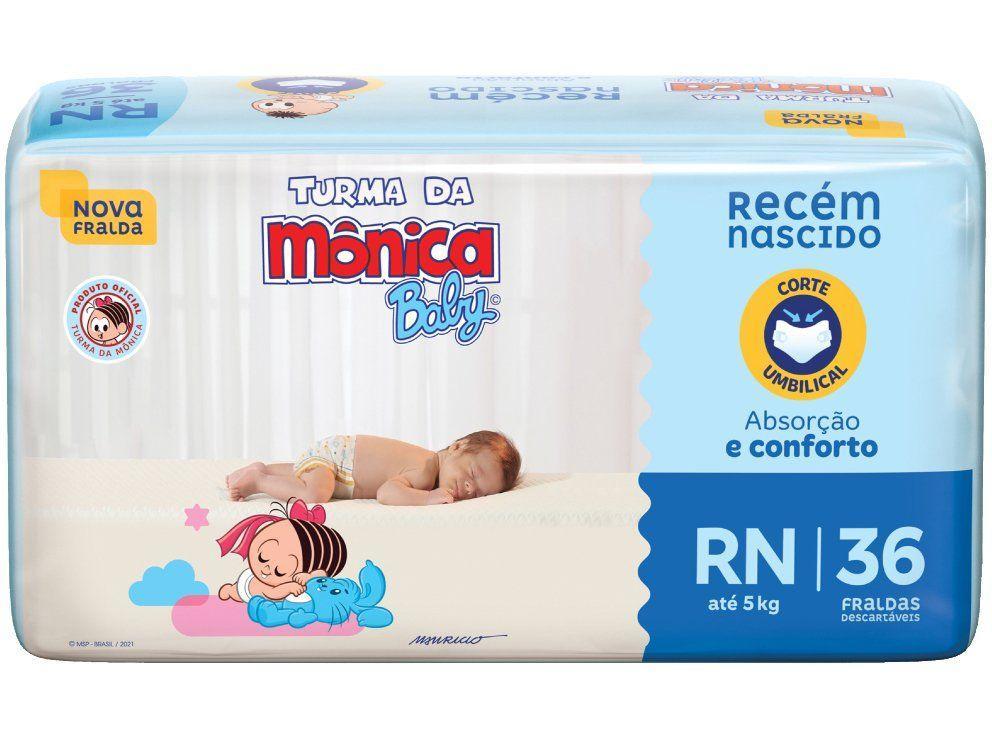 Fralda Turma da Mônica Baby Tam. RN até 4,5kg - 18