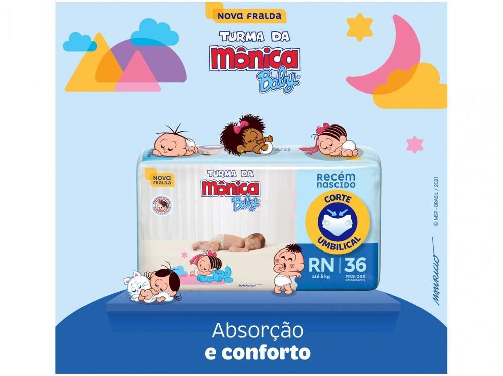 Fralda Turma da Mônica Baby Tam. RN até 4,5kg - 12