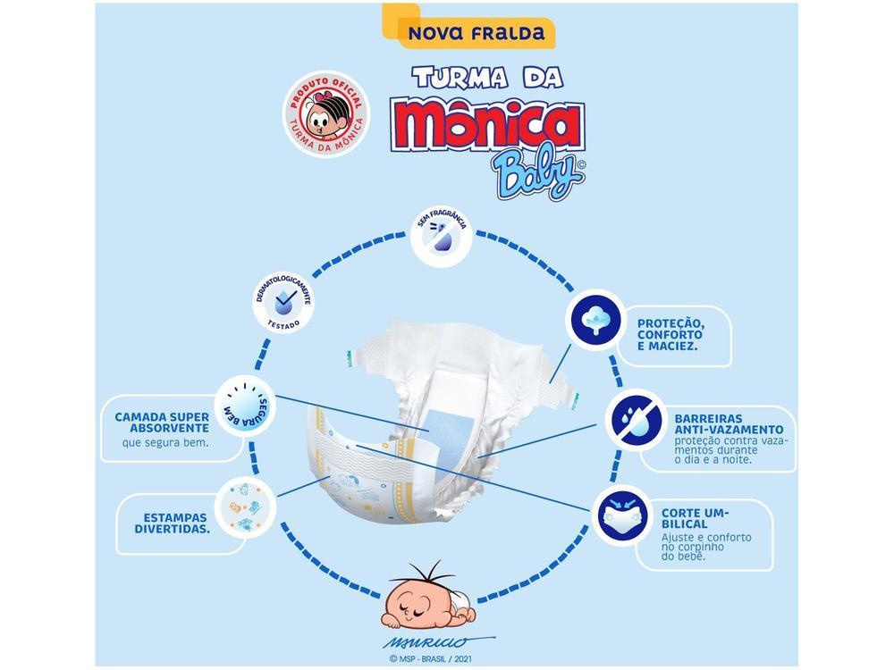 Fralda Turma da Mônica Baby Tam. RN até 4,5kg - 14