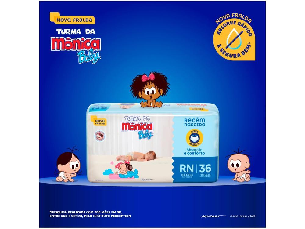 Fralda Turma da Mônica Baby Tam. RN até 4,5kg - 5