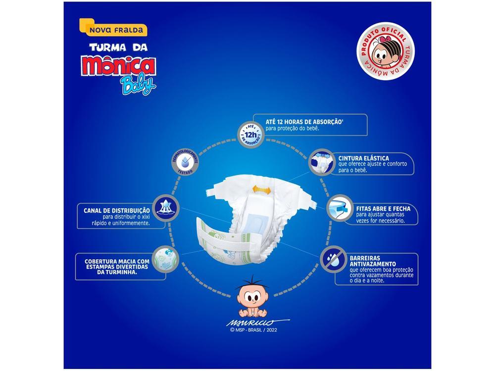 Fralda Turma da Mônica Baby Tam. RN até 4,5kg - 8