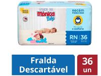 Fralda Turma da Mônica Baby Tam. RN até 4,5kg - 3