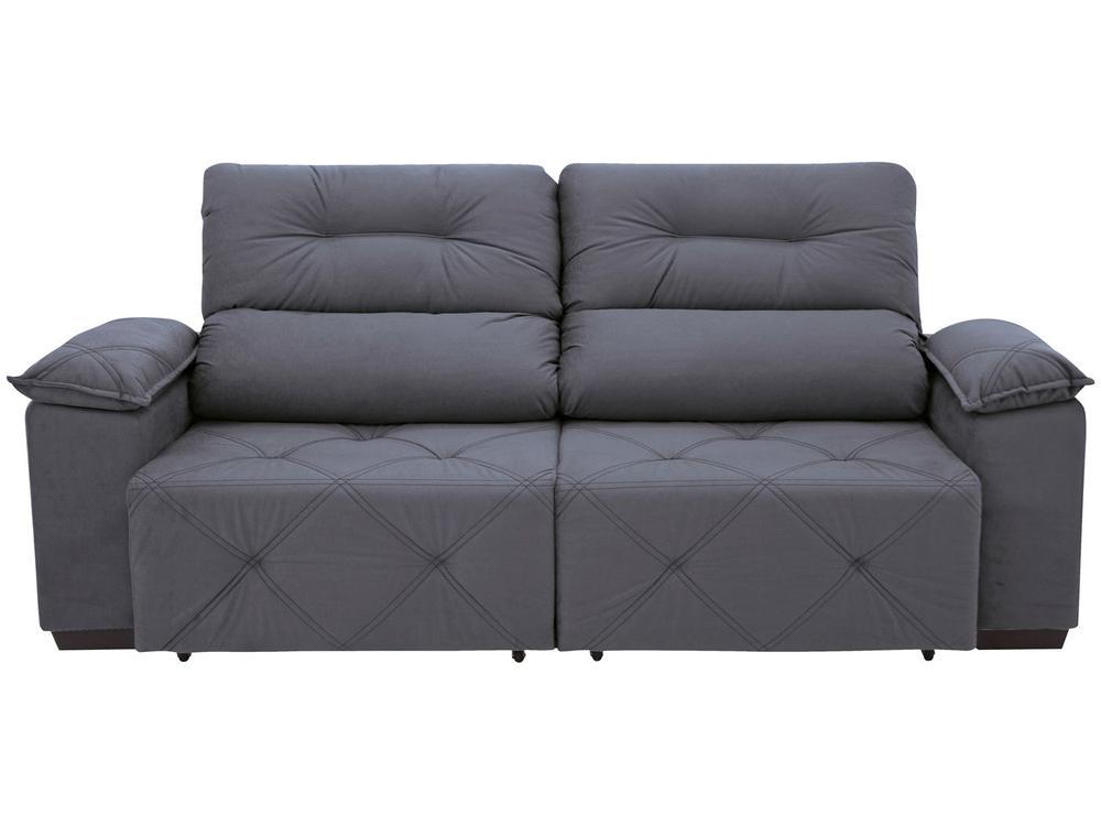 Sofá Retrátil Reclinável 3 Lugares Suede Moviment Grazzia Linoforte - 6