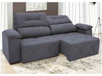 Sofá Retrátil Reclinável 3 Lugares Suede Moviment Grazzia Linoforte