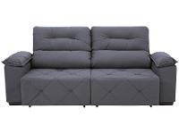 Sofá Retrátil Reclinável 3 Lugares Suede Moviment Grazzia Linoforte - 6
