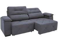 Sofá Retrátil Reclinável 3 Lugares Suede Moviment Grazzia Linoforte - 7
