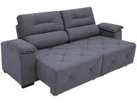 Sofá Retrátil Reclinável 3 Lugares Suede Moviment Grazzia Linoforte - 8