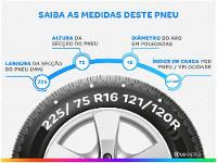 Pneu Aro 16” 225/75R16C Firestone 121/120R - 2