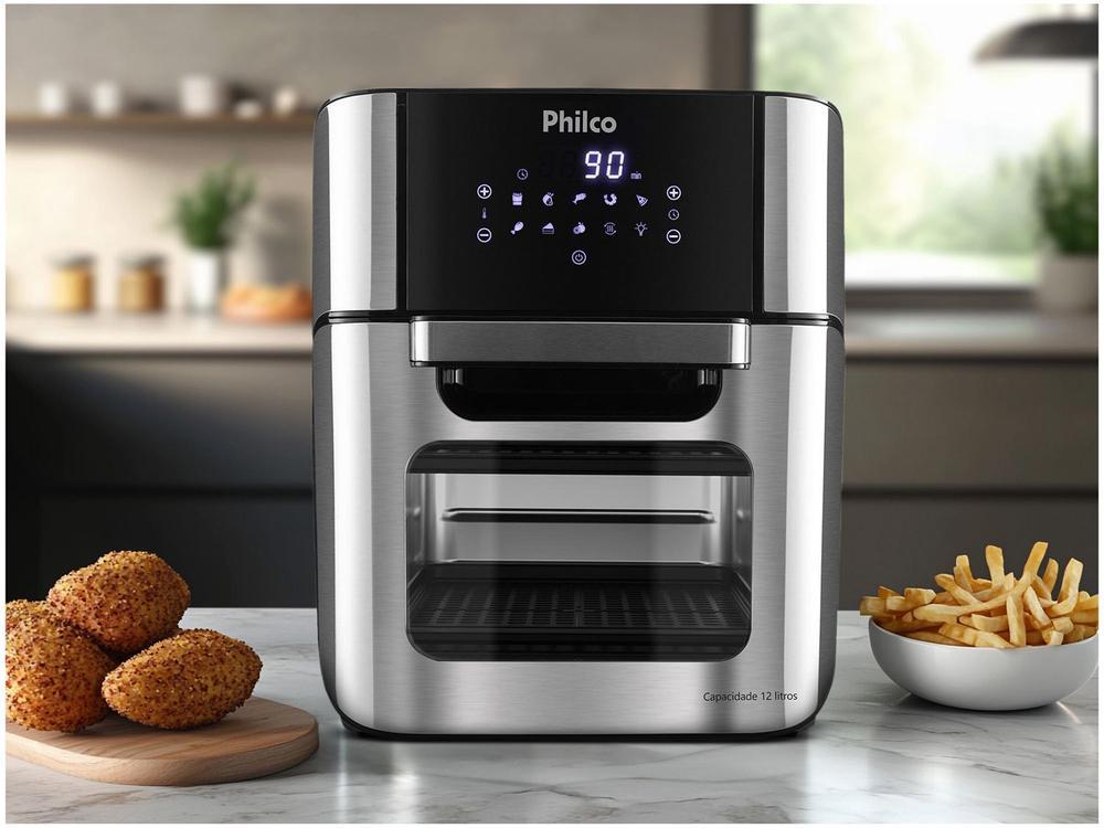 Air Fryer Philco Oven PFR2200P Preto 12L com Forno e Timer - 18
