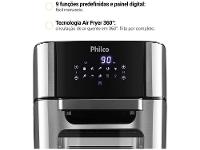 Air Fryer Philco Oven PFR2200P Preto 12L com Forno e Timer - 6