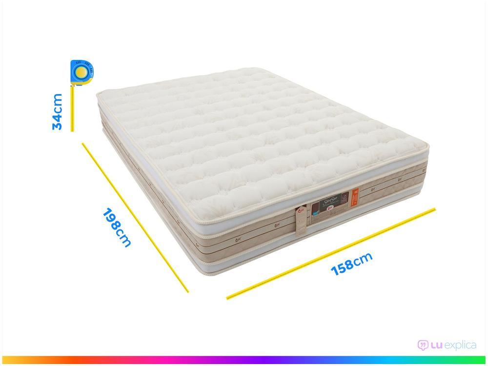 Colchão Queen Castor Mola Pocket 34cm de Alt. Silver Star - 4