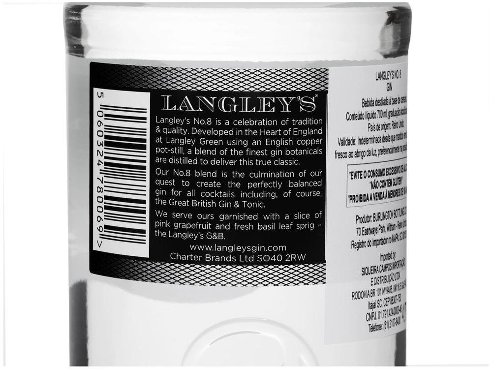 Gin Langleys London Dry Seco Number 8 - 5