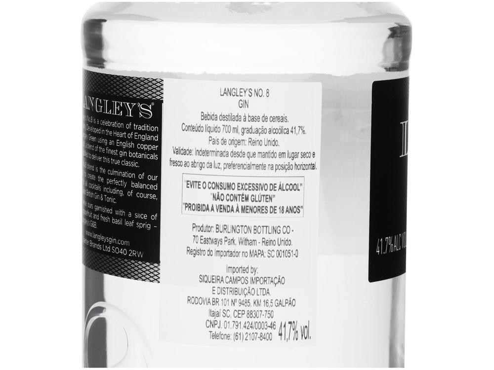 Gin Langleys London Dry Seco Number 8 - 6