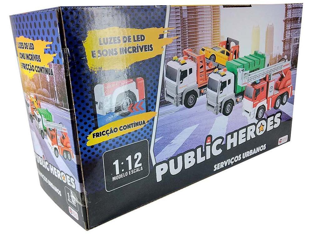 Caminhão de Lixo Public Heroes 6439 Fricção - 8