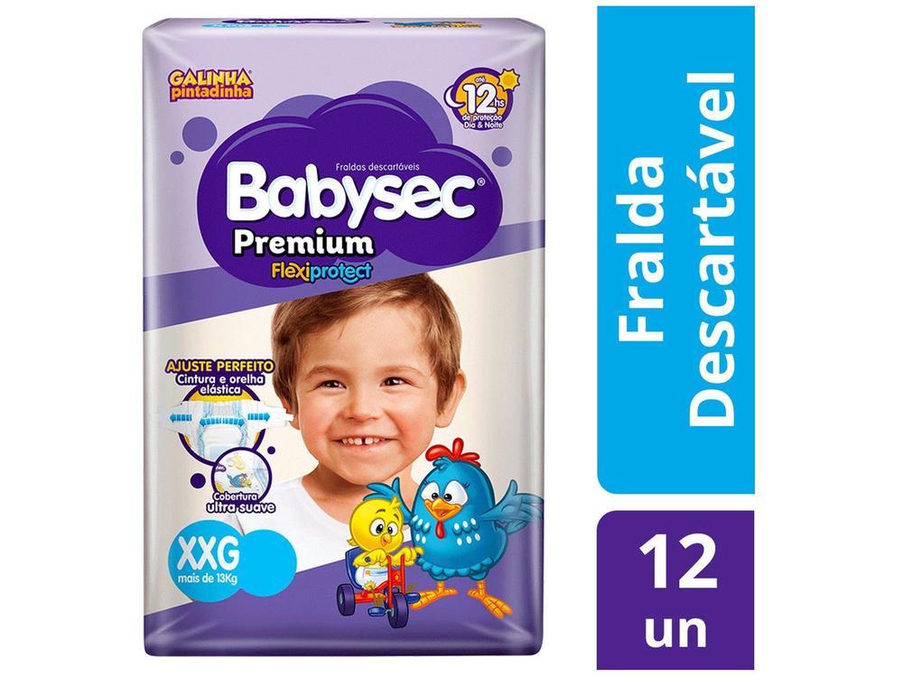 Fralda Babysec Premium Galinha Pintadinha - Tam. XXG Acima de 13kg - 10